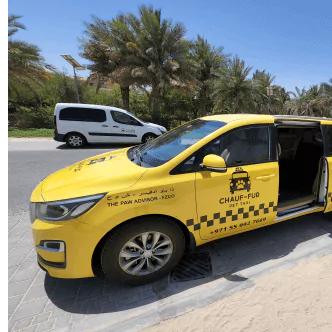Explore Chauf-fur's pet taxi fleet in Dubai, UAE for stress-free and secure pet transport