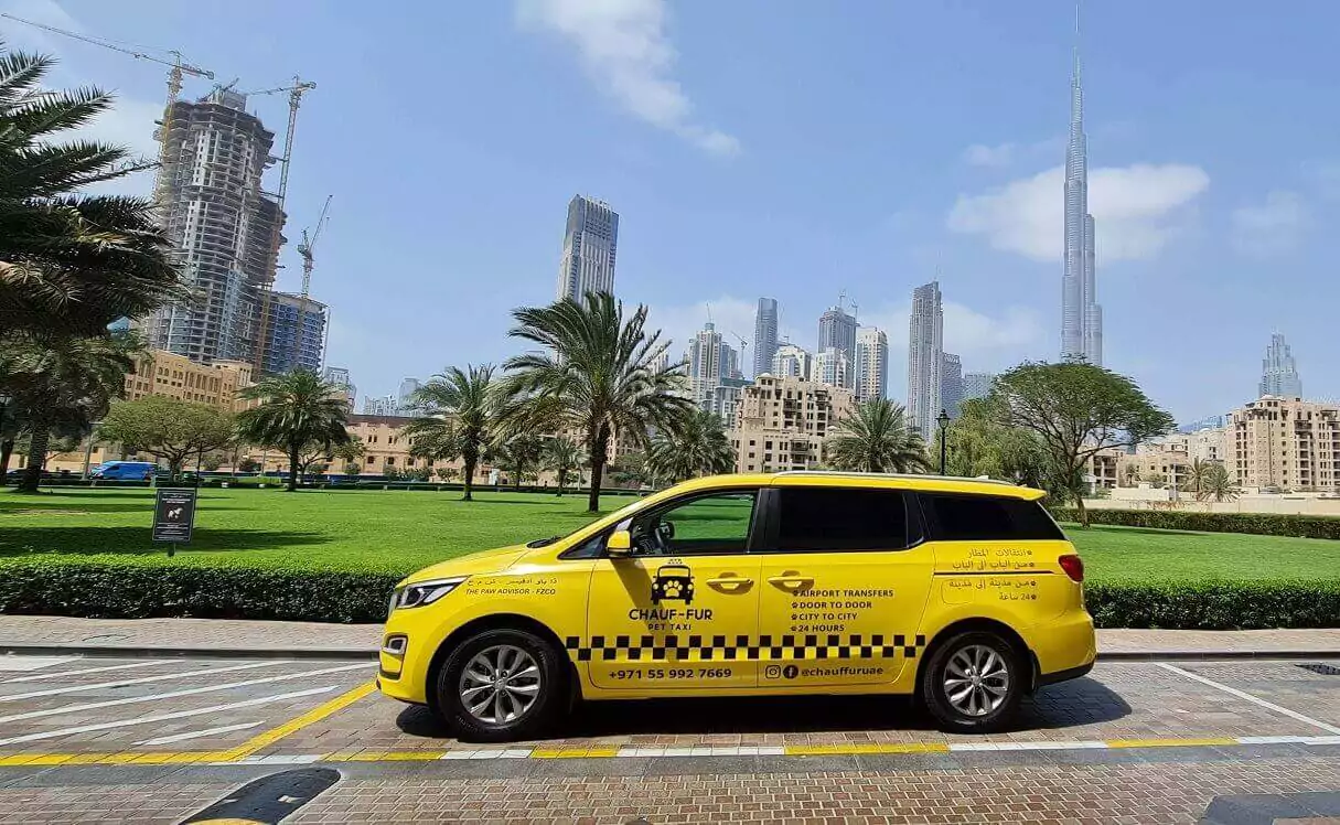 Trust our Chauf-fur Pet Taxi Dubai UAE Fleet to provide your pets with a stress-free and enjoyable transportation experience